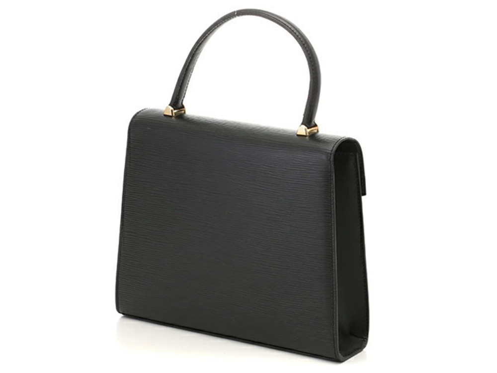 Louis Vuitton Epi leather Malesherbes handbag Black Noir Black